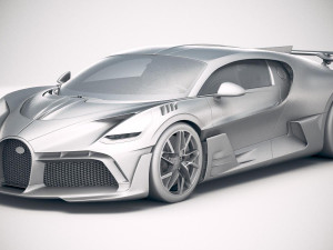 Bugatti Divo 2019 3Dモデル