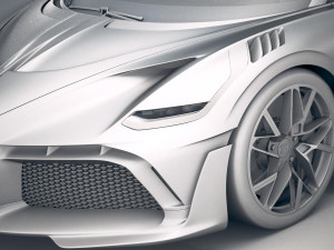 Bugatti Divo 2019 3Dモデル