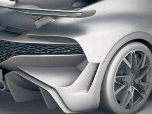 Bugatti Divo 2019 3D Model