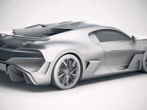 Bugatti Divo 2019 3Dモデル