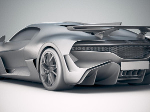 Bugatti Divo 2019 3Dモデル