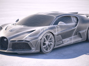Bugatti Divo 2019 3Dモデル