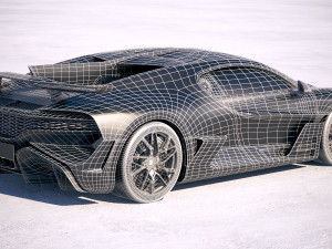 Bugatti Divo 2019 3Dモデル