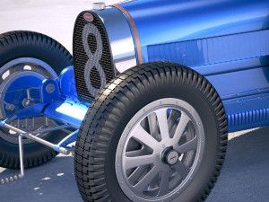 Bugatti Type 35 1925-1929 Vray Model 3D