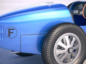 Bugatti Type 35 1925-1929 Vray Model 3D