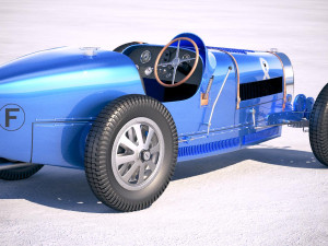 Bugatti Type 35 1925-1929 Vray Model 3D