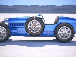 Bugatti Type 35 1925-1929 Vray Model 3D