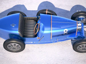 Bugatti Type 35 1925-1929 Vray 3D Model
