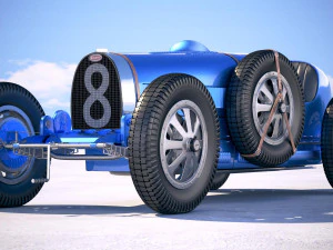 Bugatti Type 35 1925-1929 Vray 3D Model