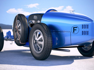 Bugatti Type 35 1925-1929 Vray Model 3D