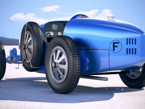 Bugatti Type 35 1925-1929 Vray 3D Model
