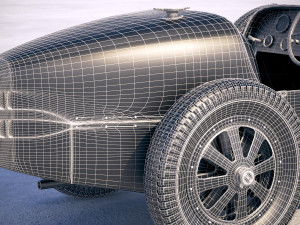 Bugatti Type 35 1925-1929 Vray Model 3D