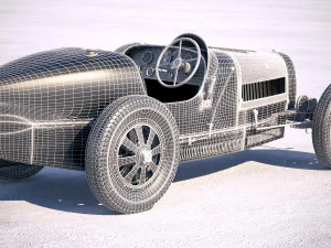 Bugatti Type 35 1925-1929 Vray 3D Model