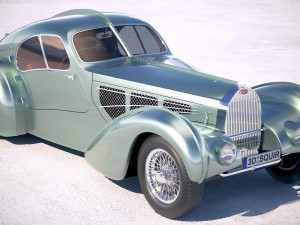 Bugatti Type 57 Aerolithe 1935 3D 모델
