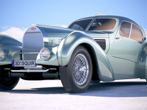 Bugatti Type 57 Aerolithe 1935 3D 모델