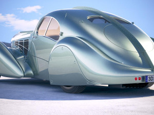 Bugatti Type 57 Aerolithe 1935 3D 모델