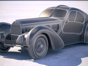 Bugatti Type 57 Aerolithe 1935 3D 모델