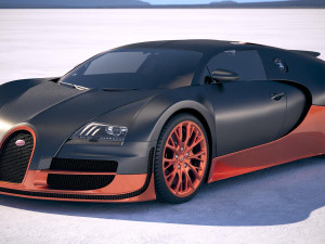 bugatti veyron super sport 2012-2016 vray 3D Model