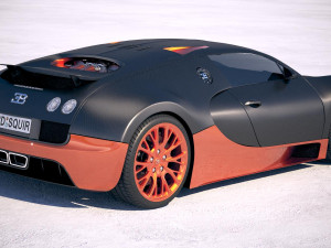 Bugatti Veyron Super Sport 2012-2016 Vray 3D Модель