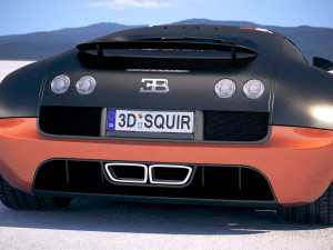 Bugatti Veyron Super Sport 2012-2016 Vray 3D Модель