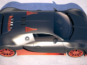 Bugatti Veyron Super Sport 2012-2016 Vray 3D Модель