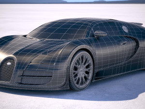 Bugatti Veyron Super Sport 2012-2016 Vray 3D Модель