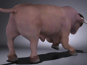 Bull Rigged for 3dsmax 3D Model