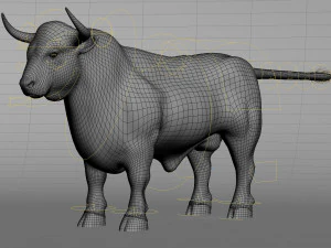 Bull Rigged for 3dsmax 3D Model