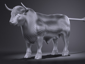 Bull Rigged for 3dsmax Modèle 3D