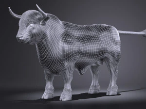 Bull Rigged for 3dsmax 3D Model