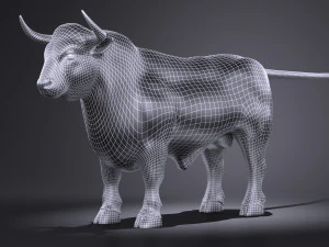 Bull Rigged for 3dsmax 3D Model