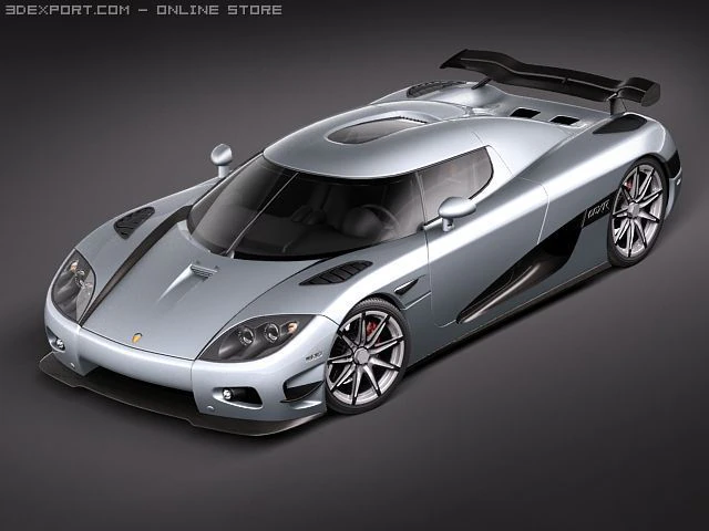 Koenigsegg Trevita CCXR Modello 3D .c4d .max .obj .3ds .fbx .stl .blend