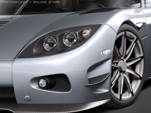 Koenigsegg Trevita CCXR Model 3D
