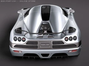 Koenigsegg Trevita CCXR Modello 3D