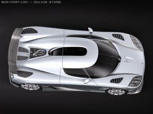 Koenigsegg Trevita CCXR Modello 3D