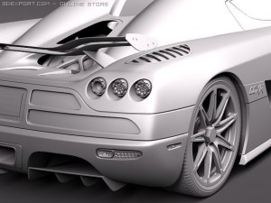 Koenigsegg Trevita CCXR Model 3D