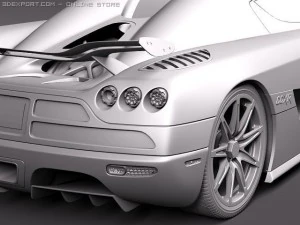 Koenigsegg Trevita CCXR Modello 3D