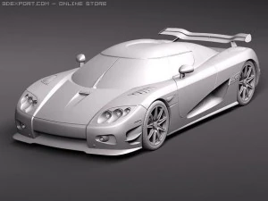 Koenigsegg Trevita CCXR Modello 3D