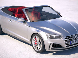 Audi S5 Cabriolet 2019 3D Model