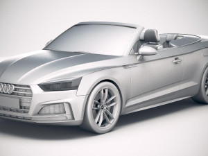 Audi S5 Cabriolet 2019 3D Model