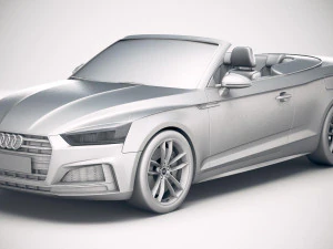 Audi S5 Cabriolet 2019 3D Model