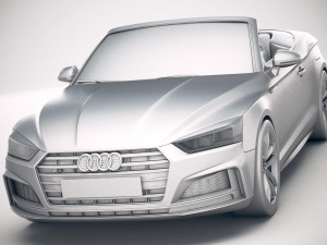 Audi S5 Cabriolet 2019 3D Model