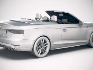 Audi S5 Cabriolet 2019 3D Model