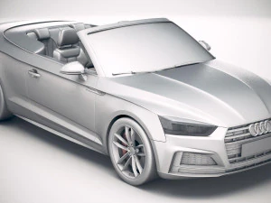 Audi S5 Cabriolet 2019 3D Model