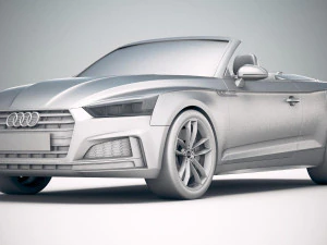 Audi S5 Cabriolet 2019 3D Model