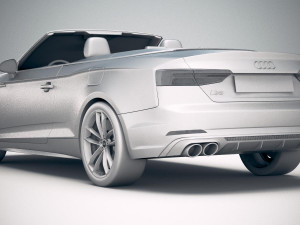 Audi S5 Cabriolet 2019 3D Model