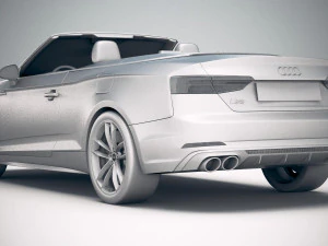 Audi S5 Cabriolet 2019 3D Model