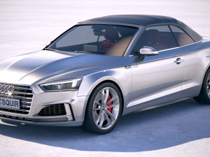 Audi S5 Cabriolet 2019 3D Model