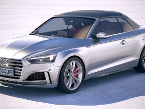 Audi S5 Cabriolet 2019 3D Model