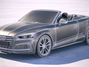 Audi S5 Cabriolet 2019 3D Model